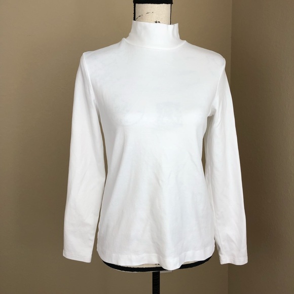 croft & barrow Tops - Croft & Barrow Winter White Mock Neck Top NWT 1X